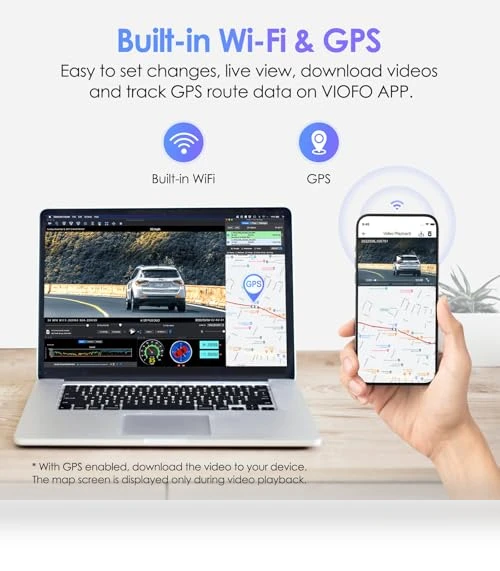 Dual Dash Cam — Dashboard Cameras, VIOFO