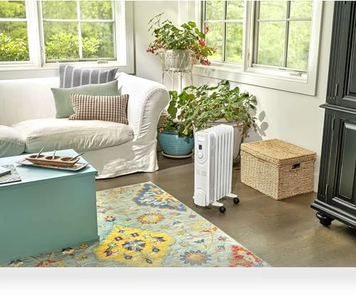 Electric Oil-Filled Radiant Radiator Space Heater — Portable Heating Solutions, Comfort Zone