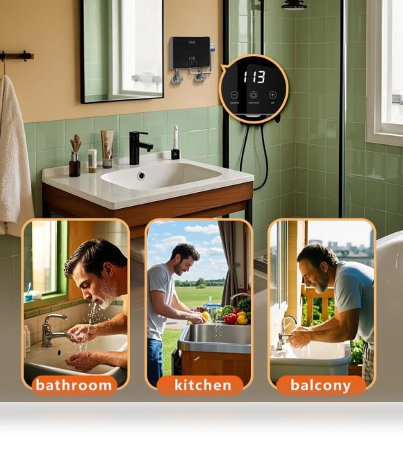 Electric Tankless Water Heater — Instant Hot Water Solutions, HNK