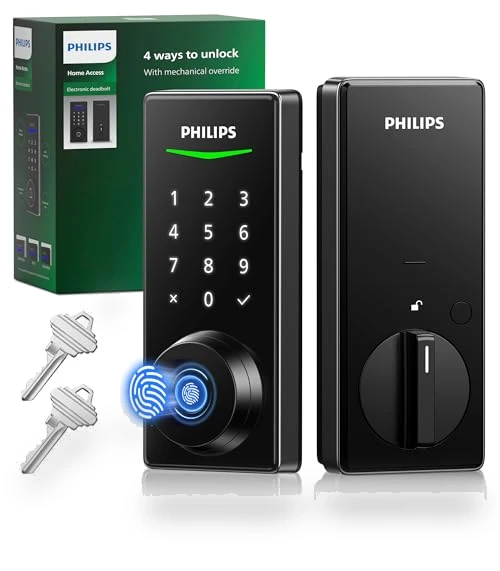 Fingerprint Keyless Entry Door Lock — Electromagnetic Security Locks, Philips