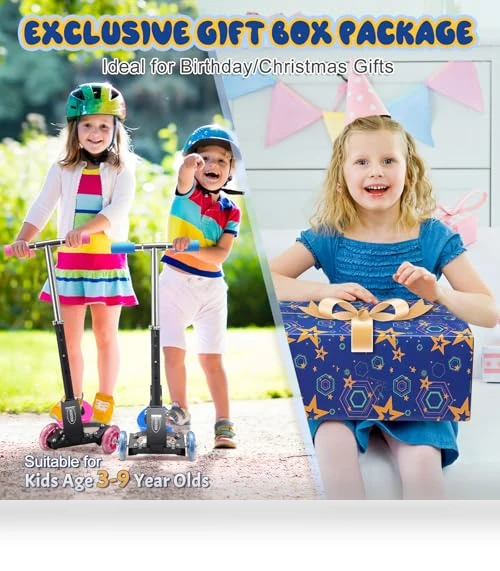 Heavy-Duty Kids 3-Wheel Scooter — Push Scooters, EUIJOIP
