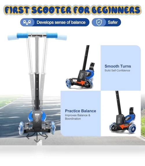 Heavy-Duty Kids 3-Wheel Scooter — Push Scooters, EUIJOIP