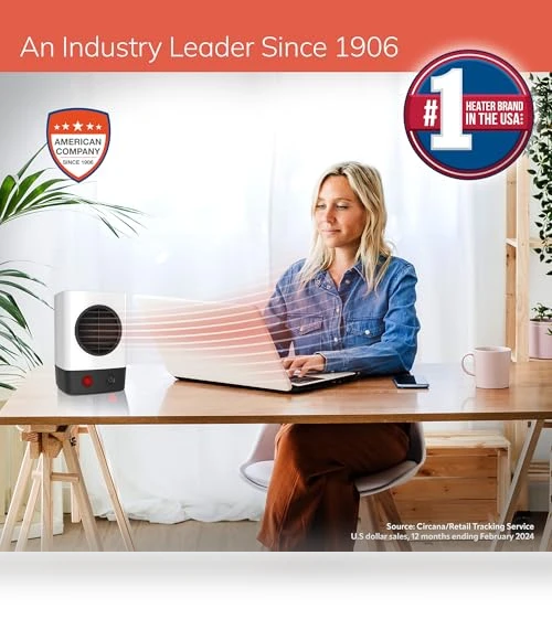 Mini Personal Ceramic Heater — Portable Heating Solutions, Lasko