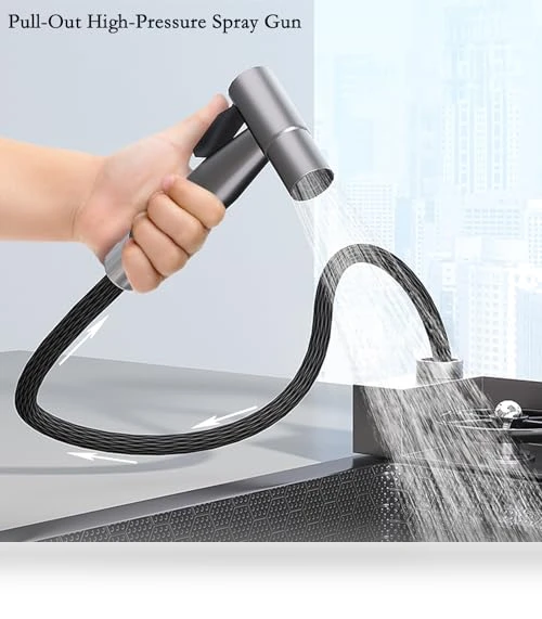 Modern Smart Kitchen Sink — Integrated Soap Dispensers, cozhao