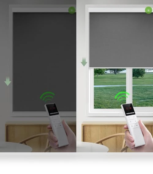 Motorized Blackout Window Blinds — Honeycomb, ZSHINE