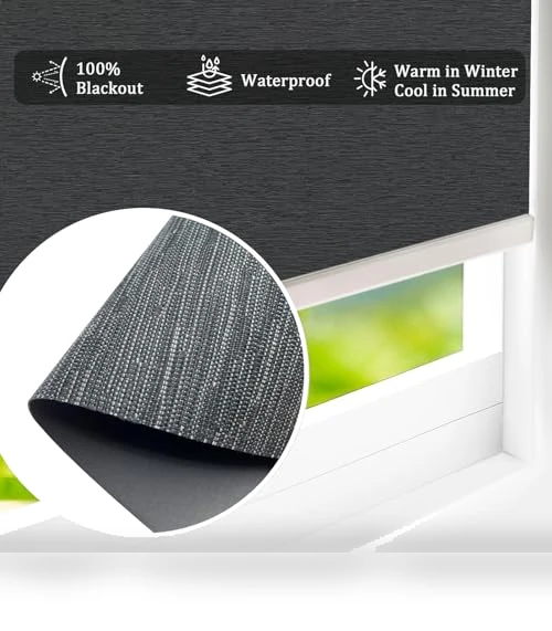 Motorized Blinds with Remote Smart Blackout Shades — Roller, COOLWINDS
