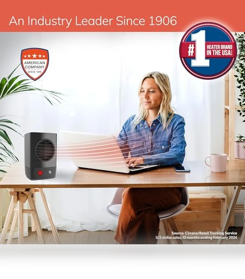 MyHeat Mini Personal Ceramic Space Heater — Portable Heating Solutions, Lasko