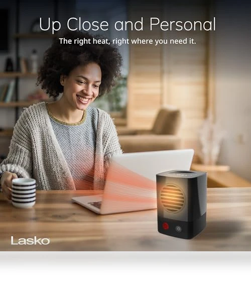 MyHeat Mini Personal Ceramic Space Heater — Portable Heating Solutions, Lasko