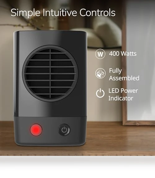 MyHeat Mini Personal Ceramic Space Heater — Portable Heating Solutions, Lasko