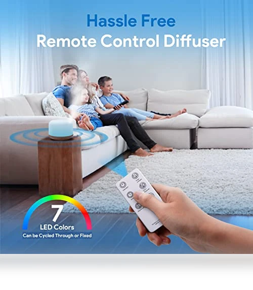 Premium Essential Oil Diffuser with Remote Control — Diffusers, ASAKUKI