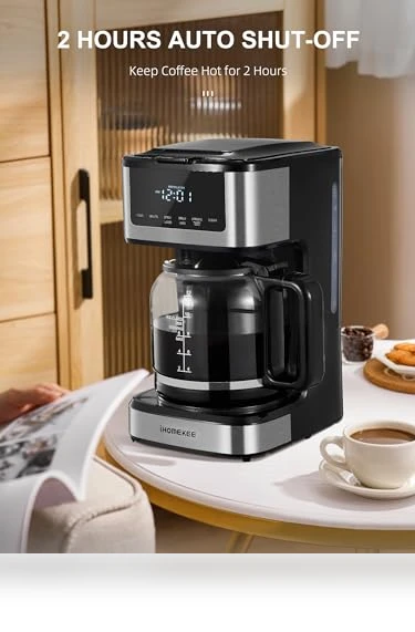 Programmable Drip Coffee Maker — Brewing Excellence, Ihomekee