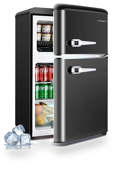 Retro Refrigerator with Freezer — Mini Fridges, Anypro
