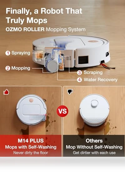 Robot Vacuum and Mop with All-in-One Station — Smart Cleaning Robots, YEEDI