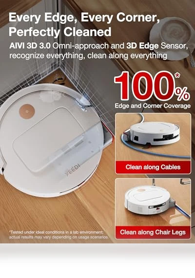 Robot Vacuum and Mop with All-in-One Station — Smart Cleaning Robots, YEEDI