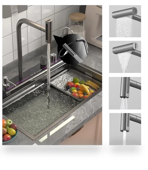 Smart Kitchen Sink with Digital Display — Smart-Touch Kitchen Faucets, SDGRP