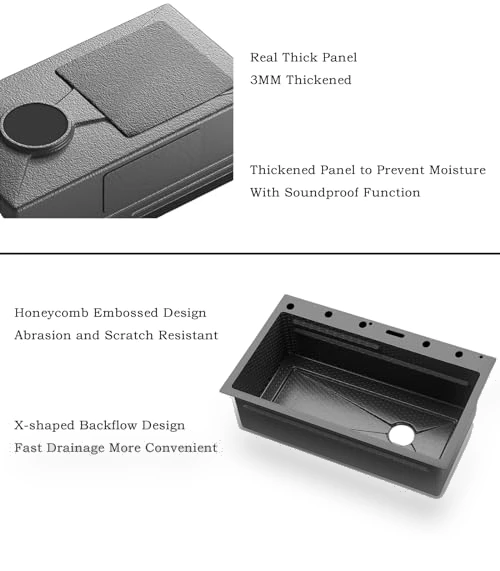 Smart Kitchen Sink with Digital Display — Smart-Touch Kitchen Faucets, SDGRP