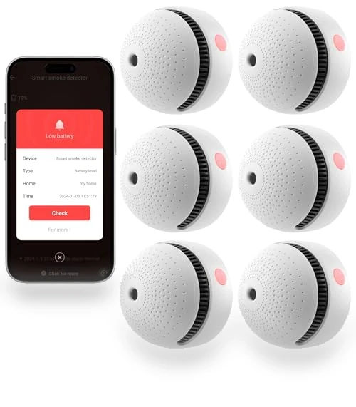 Smart Smoke Detector with 10-Year Battery — Smoke Detectors, Soewolit