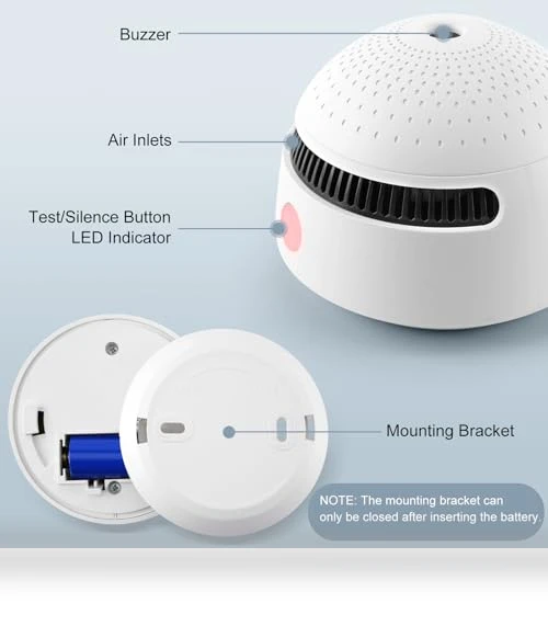 Smart Smoke Detector with 10-Year Battery — Smoke Detectors, Soewolit