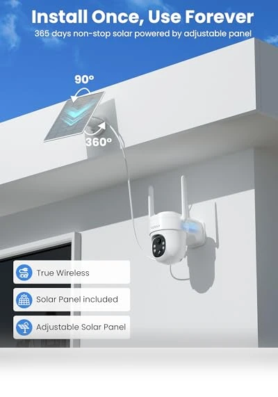 Solar Security Cameras Wireless Outdoor — Security Cameras, VIZIUUY