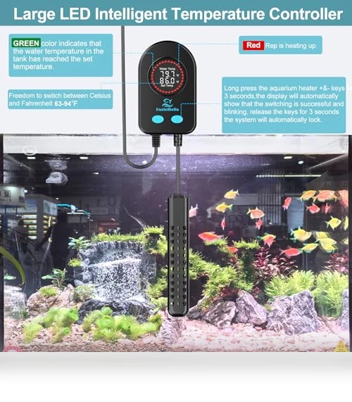 Submersible Aquarium Heater — Heaters & Chillers, HANLESHUKA