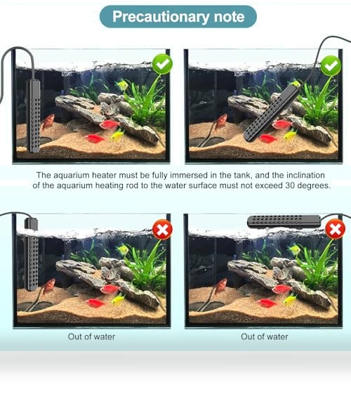Submersible Aquarium Heater — Heaters & Chillers, HANLESHUKA