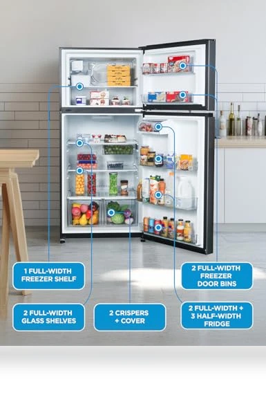 Top Mount Refrigerator with Ice Maker — Cooling Solutions, Commercial Cool