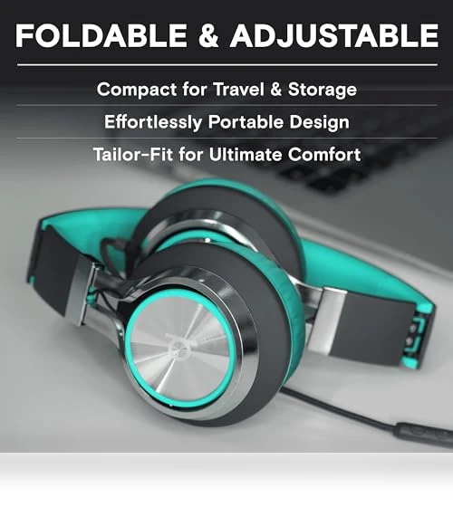 Wired Headphones with Mic & Volume Control — In-Ear Headphones, Artix