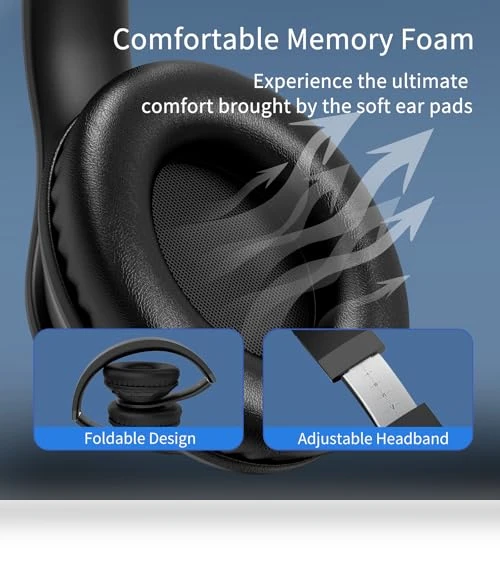 Wireless Bluetooth Headphones — Over-Ear Headphones, Uliptz