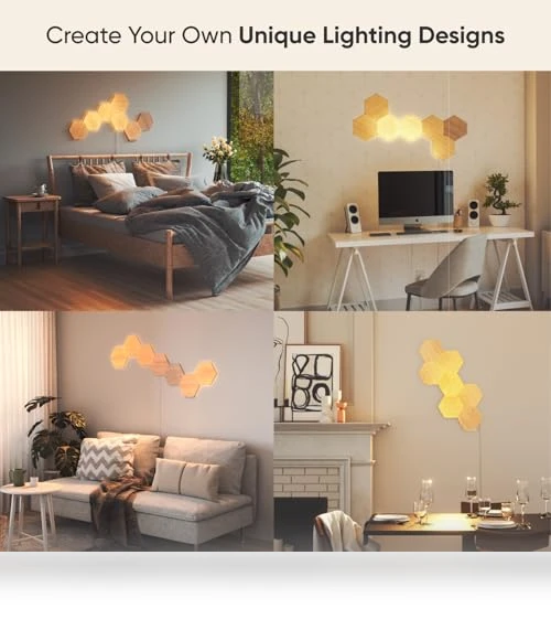 Wood Look Smart Wall Lights — Creative Lighting Solutions, Nanoleaf