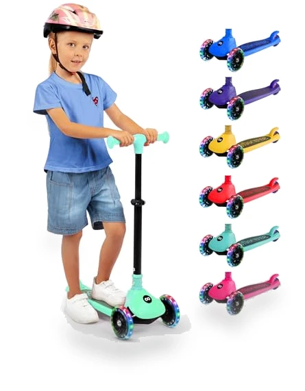 3 Wheel Foldable Kids Scooter — Push Scooters, SereneLife