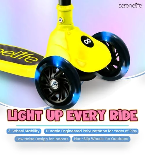3 Wheel Foldable Kids Scooter — Push Scooters, SereneLife