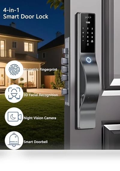 3D Face Recognition Smart Door Lock — Smart Home Security, TianfuSpanda