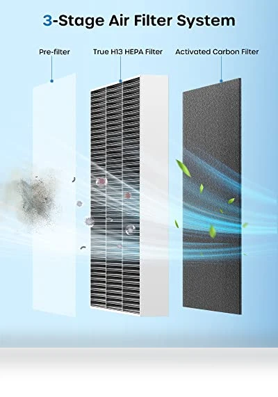 Air Purifier for Home Large Room — Activated Carbon Air Purifiers, ECOWELL