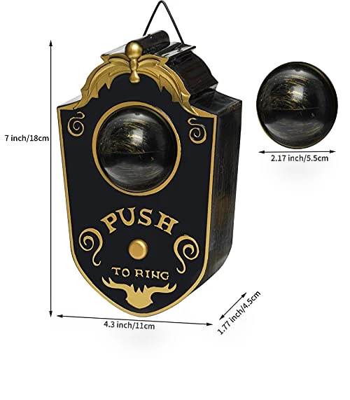 Animated Eyeball Haunted Doorbell — Spooky Sounds, Fengek