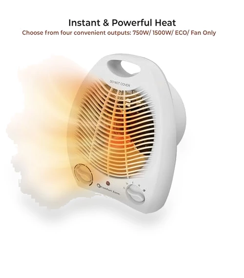 Electric Fan-Forced Portable Space Heater — Portable Heating Solutions, Comfort Zone