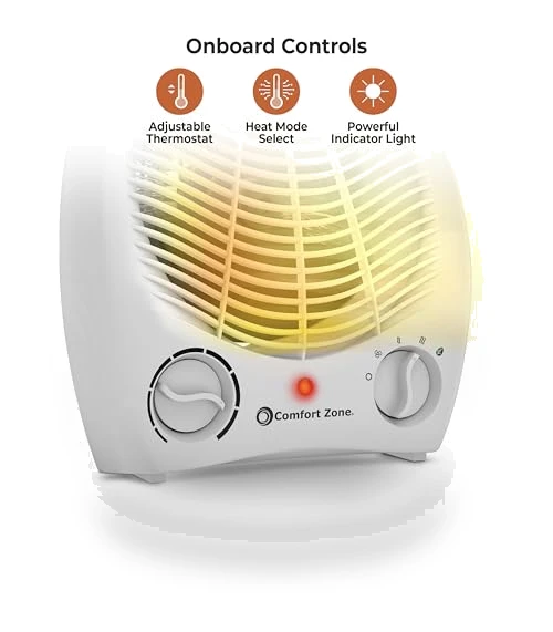 Electric Fan-Forced Portable Space Heater — Portable Heating Solutions, Comfort Zone