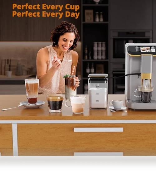 Fully Automatic Espresso Machine with Integrated Milk Frothing and Coffee Grinder — Coffee & Espresso Combos, GarveeLife