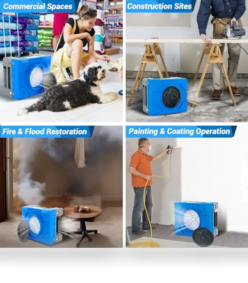Hepa Air Scrubber Industrial Air Cleaner — Activated Carbon Air Purifiers, MOUNTO