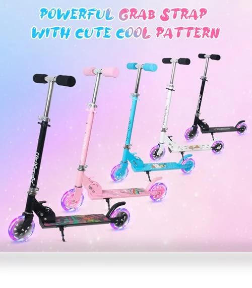 Kids Kick Scooter with Light Up Wheels — Push Scooters, Nattork