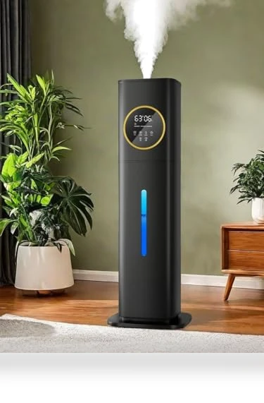 Large Room Humidifier with Night Light and Essential Oil Diffuser — Air Moisturizers, Lacidoll