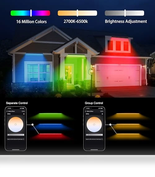 Linkable RGBCW LED Wall Washer Light — Garden Illumination, Yasotek