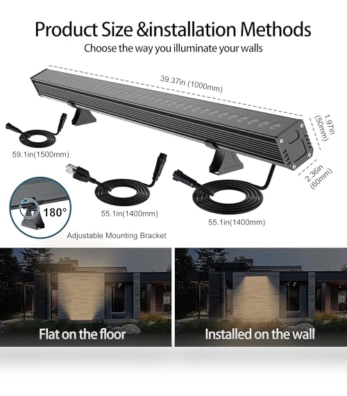 Linkable RGBCW LED Wall Washer Light — Garden Illumination, Yasotek