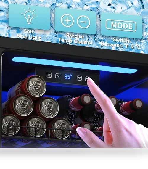 Mini Fridge With Glass Door — Drink Coolers, Tehanld
