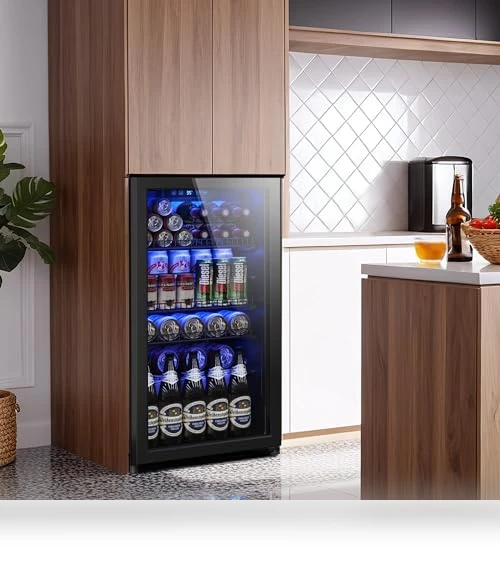 Mini Fridge With Glass Door — Drink Coolers, Tehanld