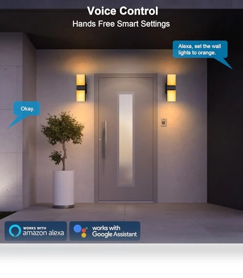Outdoor Wall Lights — Garden Illumination, XMCOSY+