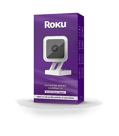Outdoor Wired Camera SE Security Camera — Motion Sensors, Roku