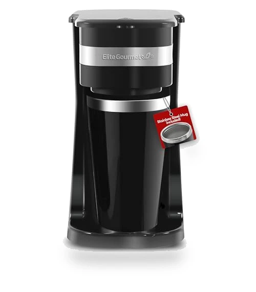Personal Single-Serve Compact Coffee Maker — Brewing Excellence, Elite Gourmet