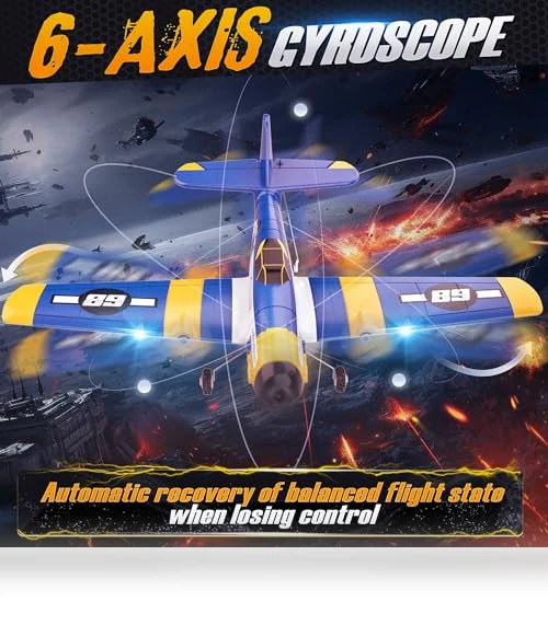 Remote Control Airplane with LED Lights — Remote Control Aircraft, BEZGAR