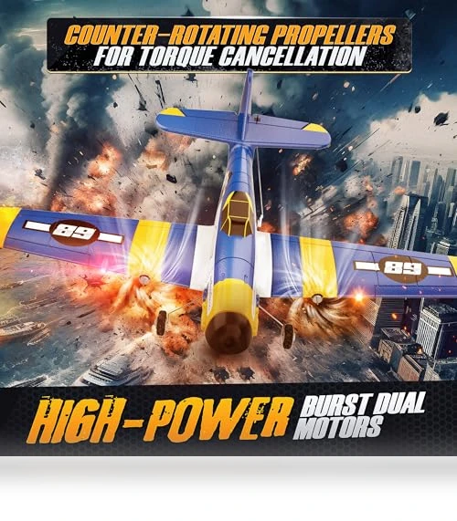 Remote Control Airplane with LED Lights — Remote Control Aircraft, BEZGAR