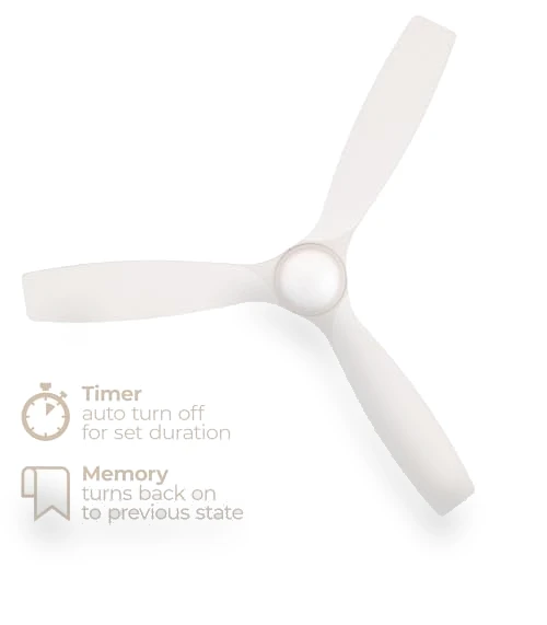 Smart 3-Blade Ceiling Fan with LED Light Kit — Ceiling Fan Lighting Solutions, East Grove Home